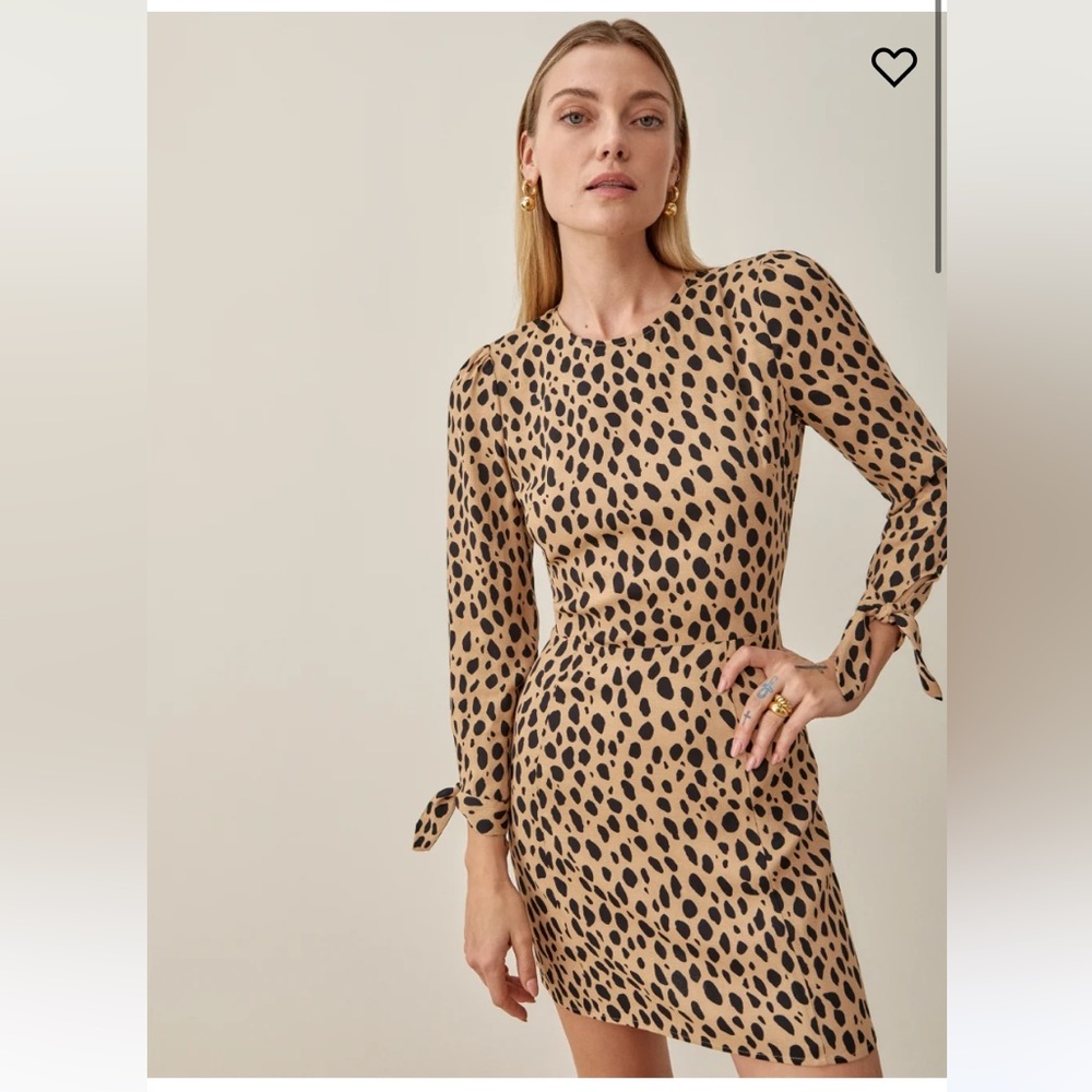 Reformation Leopard Print Mini Dress